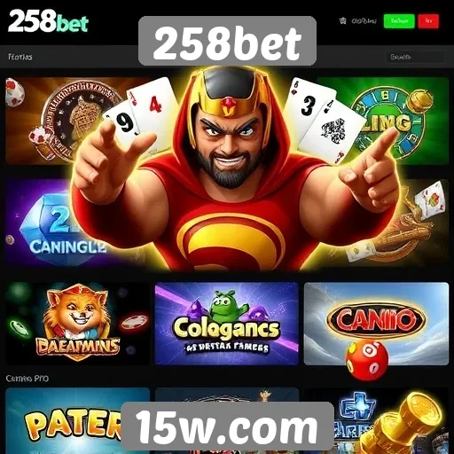 A diversidade de jogos disponíveis na 258bet
